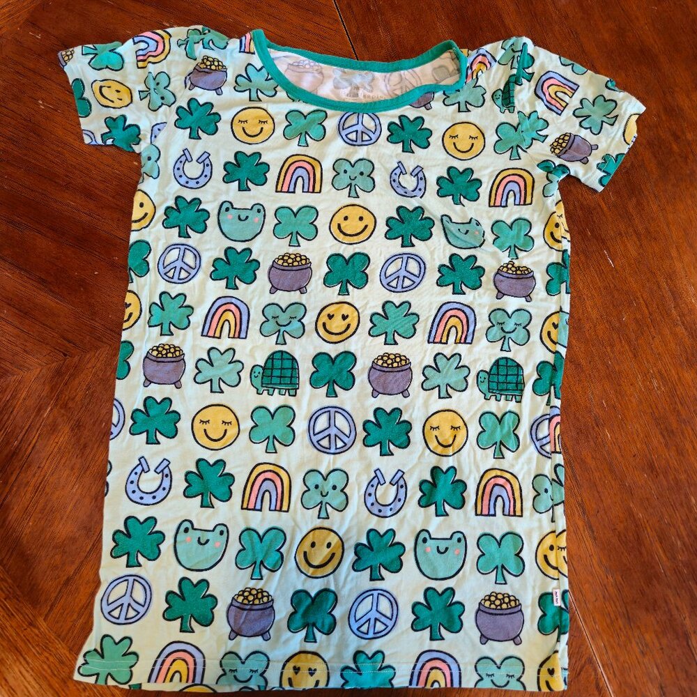 Little Sleepies Bamboo Happy Go Lucky Shamrock Size 16 (Big Kids)